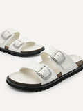 PEDRO Helix Slide Sandals - White