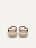 PEDRO Slide Sandals - Taupe