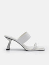 PEDRO Women Amelie Leather Heel Sandals - White