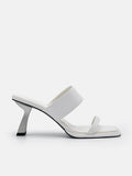 PEDRO Women Amelie Leather Heel Sandals - White