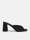 PEDRO Peggy Heel Sandals - Black