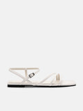 PEDRO Peggy Ankle Strap Sandals - White