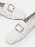 PEDRO Eden Leather Loafers - White