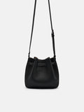 PEDRO Helix Leather Bucket Bag - Black