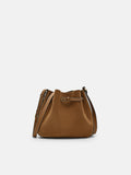 PEDRO Helix Leather Bucket Bag - Camel