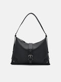 PEDRO Helix Leather Hobo Bag - Black