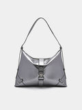 PEDRO Helix Leather Hobo Bag - Pewter