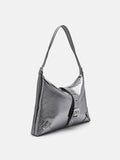 PEDRO Helix Leather Hobo Bag - Pewter