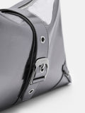 PEDRO Helix Leather Hobo Bag - Pewter