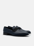 PEDRO Leather Brogue Oxford Shoes - Navy