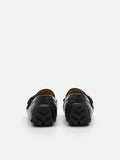 PEDRO Helix Leather Driving Shoes - Black