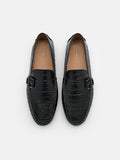 PEDRO Helix Leather Driving Shoes - Black