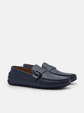 PEDRO Helix Leather Driving Shoes - Navy