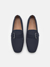 PEDRO Arche Buckle Driving Shoes - Navy