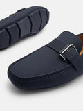 PEDRO Arche Buckle Driving Shoes - Navy