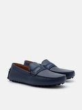 PEDRO Leather Band Driving Shoes - Navy