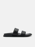 PEDRO rePEDRO Recycled Leather Slide Sandals - Black