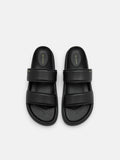 PEDRO rePEDRO Recycled Leather Slide Sandals - Black