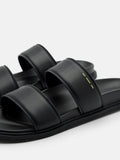 PEDRO rePEDRO Recycled Leather Slide Sandals - Black