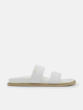 PEDRO rePEDRO Recycled Leather Slide Sandals - White