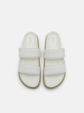 PEDRO rePEDRO Recycled Leather Slide Sandals - White