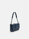 PEDRO Icon Leather Sling Bag - Navy