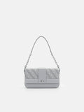 PEDRO Icon Leather Sling Bag - Light Grey