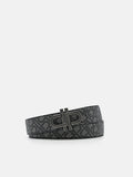 PEDRO Icon Leather Reversible Tang Belt - Black