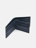 PEDRO Leather Bi-Fold Flip Wallet - Navy