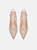 PEDRO Icon Satin Pumps - Nude