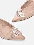 PEDRO Icon Satin Pumps - Nude