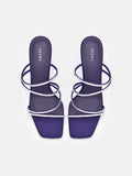 PEDRO Savannah Heel Sandals - Dark Purple