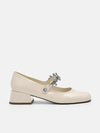 PEDRO Cami Leather Mary Janes - Beige