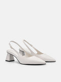 PEDRO Studio Aly Leather Pumps - White