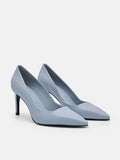 PEDRO Studio Christy Leather Pumps - Slate Blue