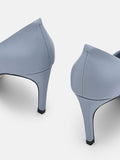 PEDRO Studio Christy Leather Pumps - Slate Blue