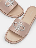 PEDRO Icon Satin Sandals - Nude