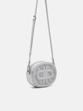 PEDRO Icon Round Leather Shoulder Bag - Light Grey