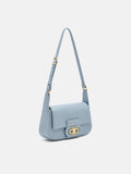 PEDRO Icon Leather Shoulder Bag - Slate Blue