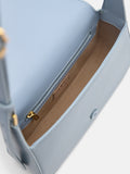 PEDRO Icon Leather Shoulder Bag - Slate Blue