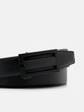 PEDRO Embossed Leather Automatic Belt - Black