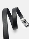 PEDRO Embossed Leather Automatic Belt - Black