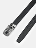 PEDRO Embossed Leather Automatic Belt - Black