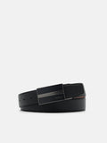 PEDRO Leather Reversible Tang Belt -Black