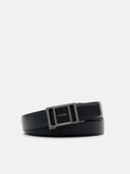 PEDRO Embossed Leather Automatic Belt - Black