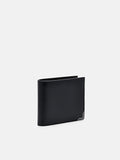 PEDRO Leather Bi-Fold Flip Wallet - Black