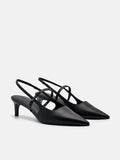 PEDRO Studio Amerie Leather Heel Pumps - Black