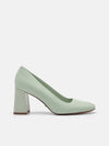 PEDRO Studio Marie Leather Heel Pumps - Light Green