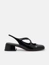 PEDRO Effie Leather Mary Jane Pumps - Black