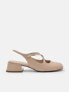 PEDRO Effie Leather Mary Jane Pumps - Nude